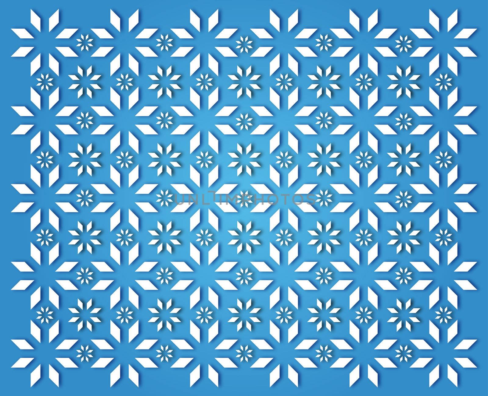 Blue snowflake background by Ahojdoma