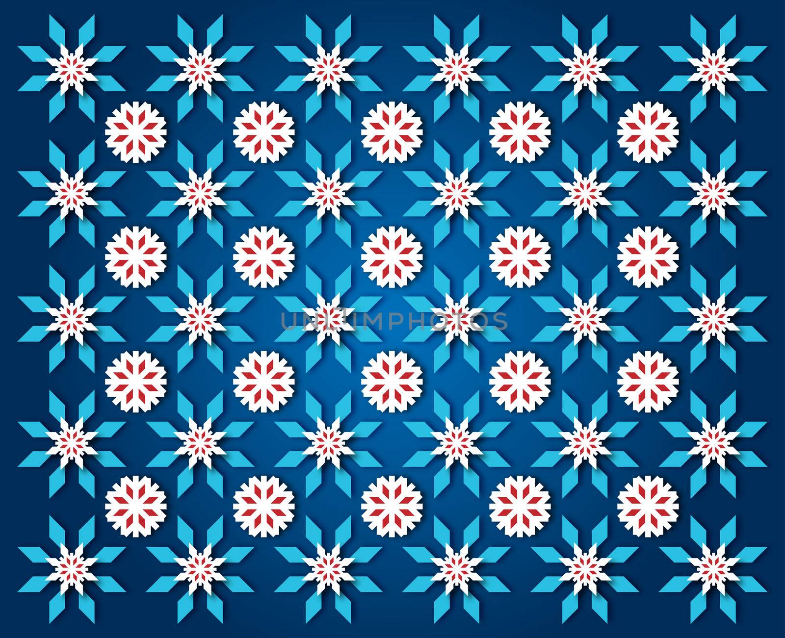 wallpaper simple white snowflakes on dark blue background