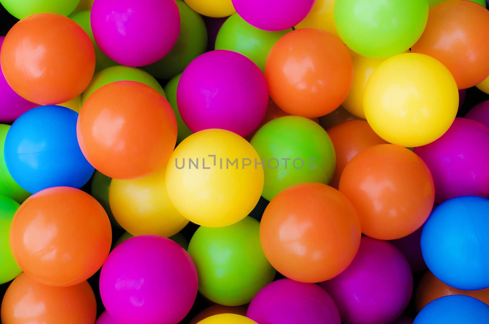 Colourful plastic Balls