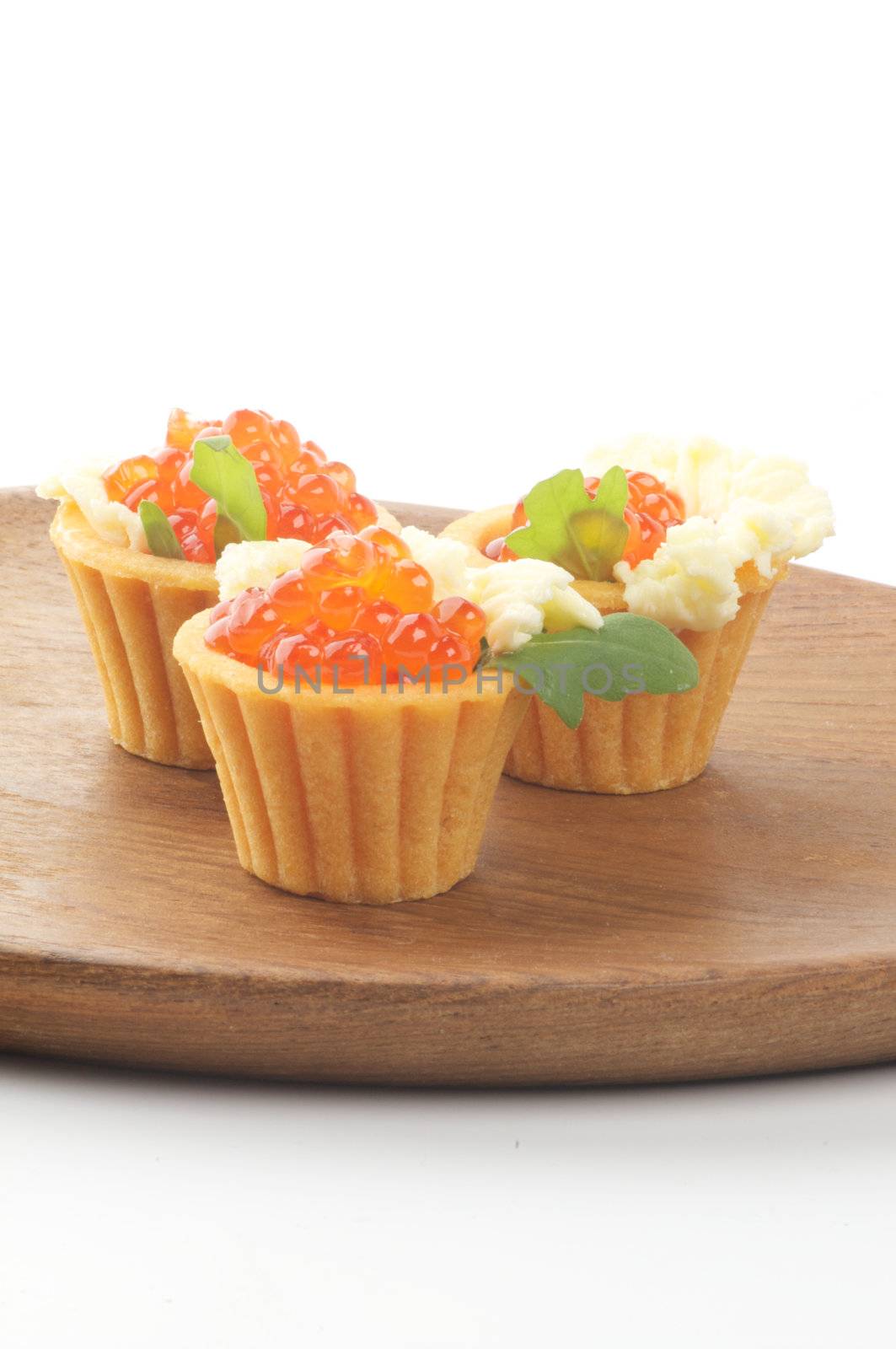 Red Caviar in Tartlets by zhekos