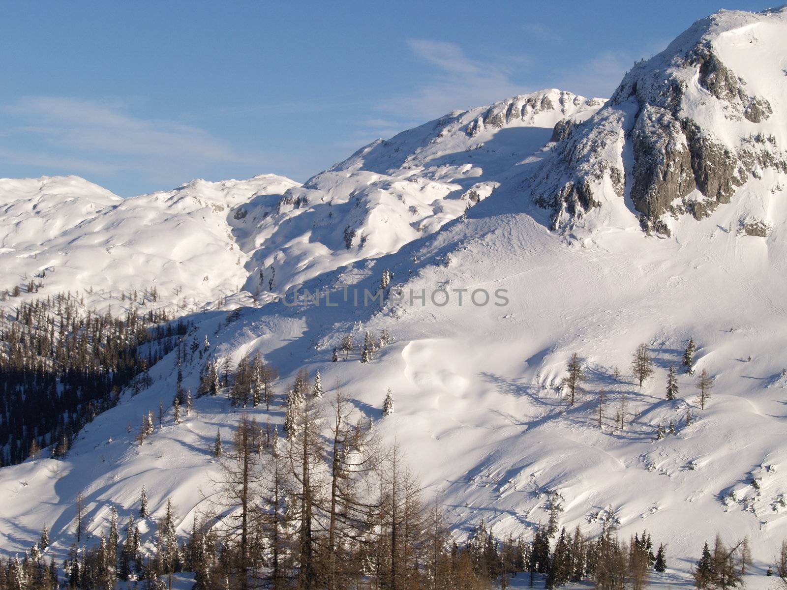 Snow covered mountains