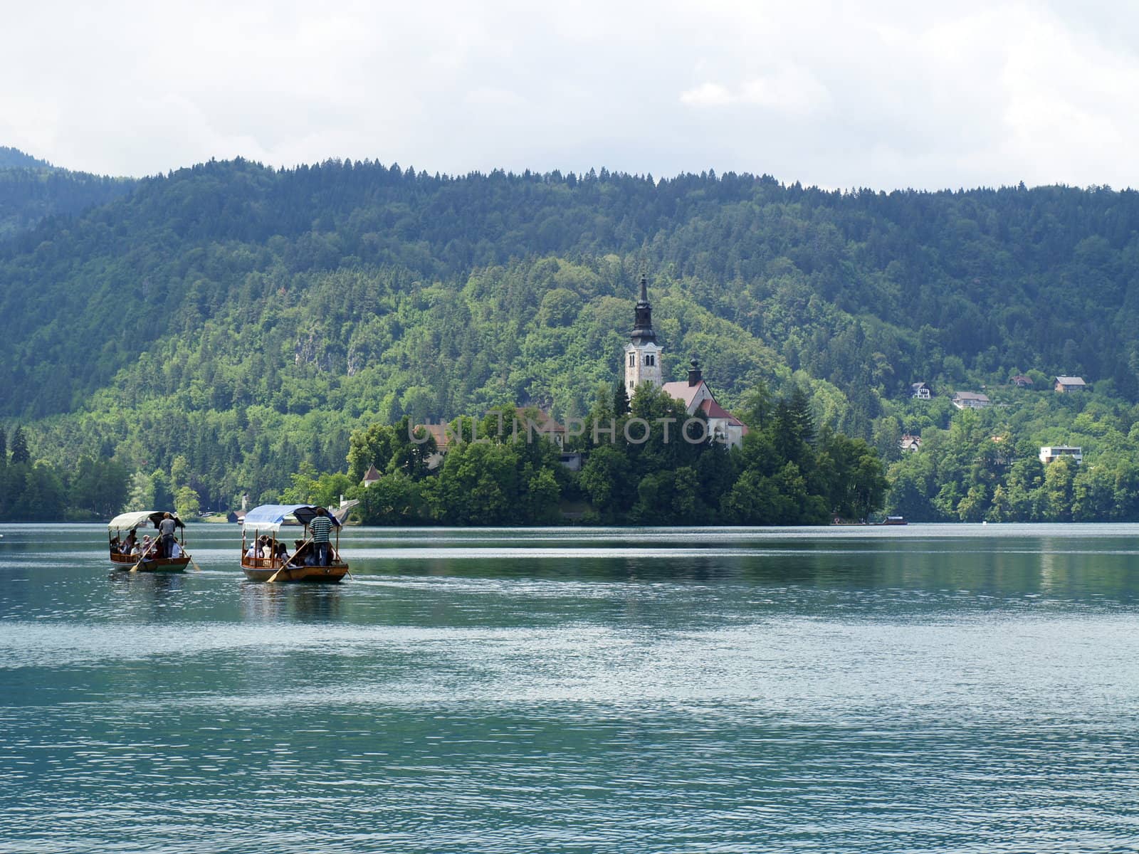 Church of Bled on an island by anderm
