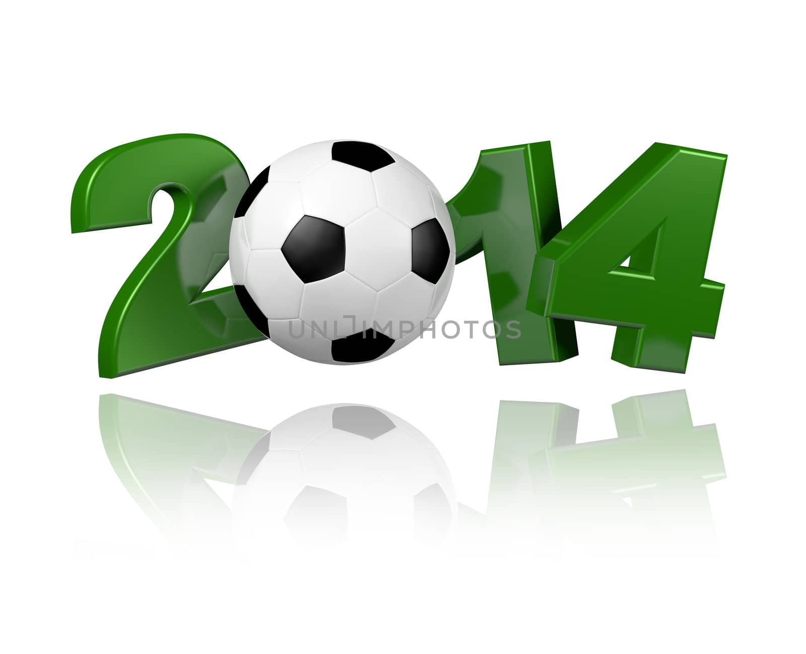Football 2014 design with a white background