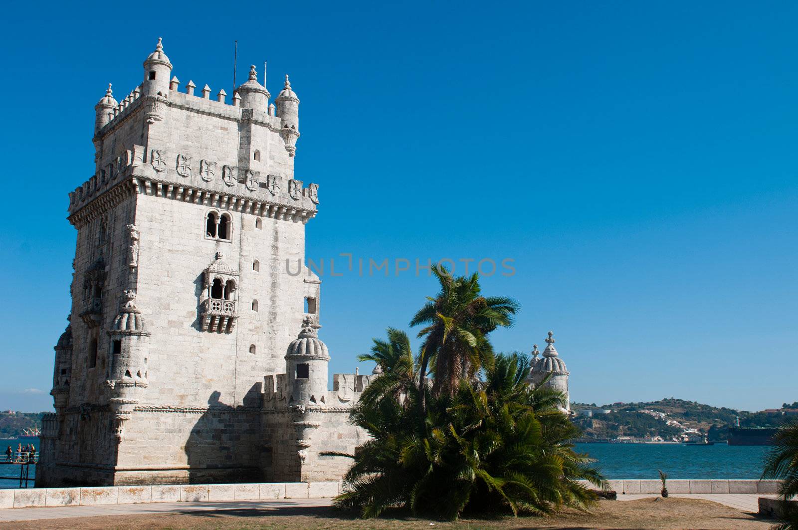 stunning view of Belem Tower in Lisbon, Portugal (UNESCO World Heritage Site)