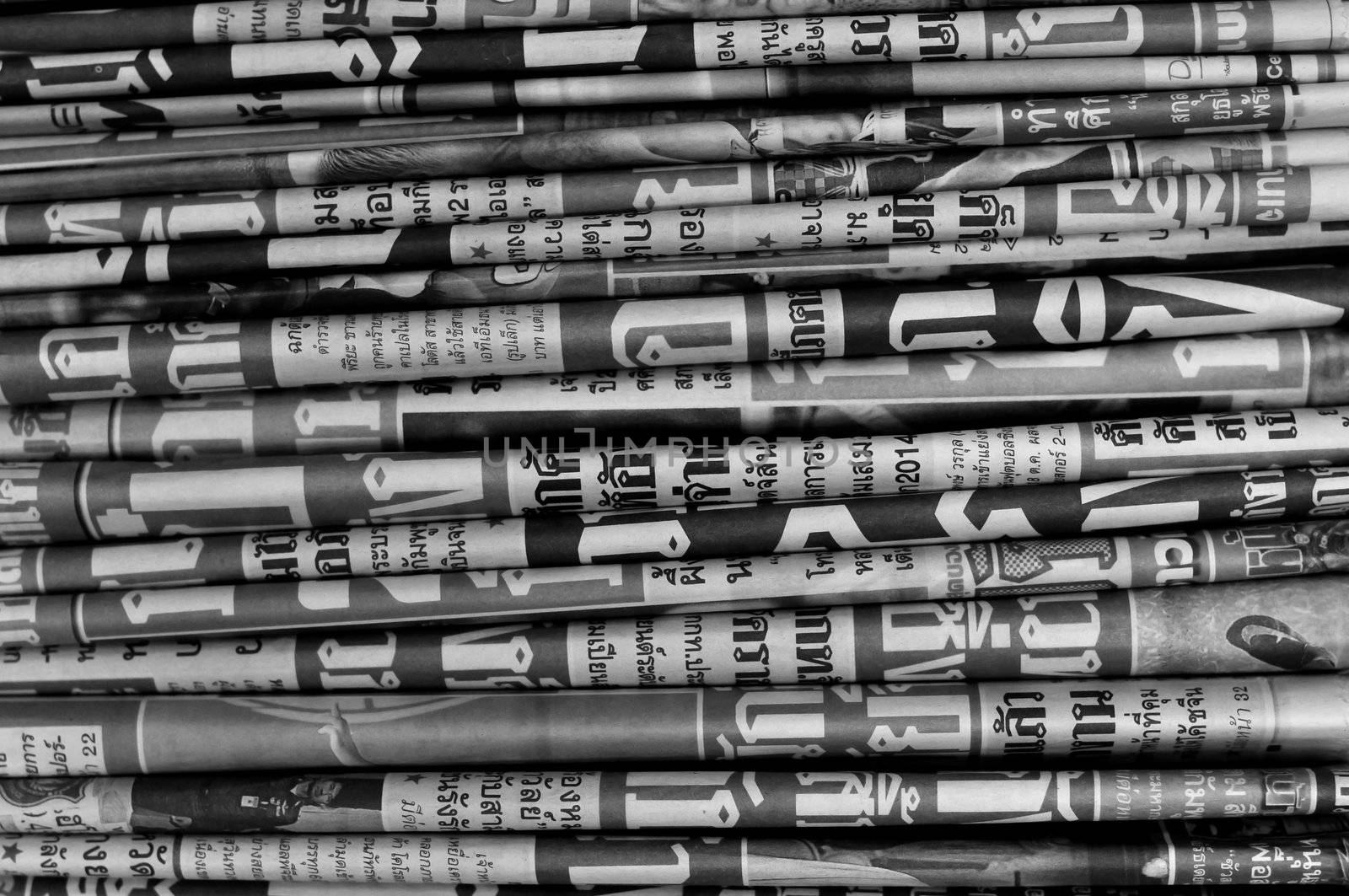 Newspaper background. A stack of newspaper.
