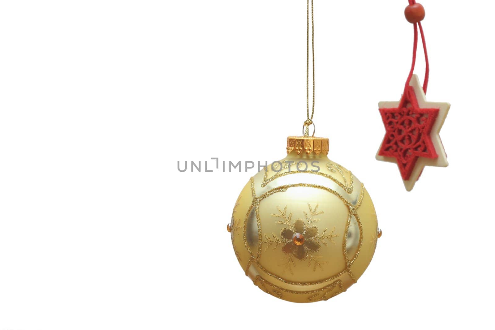 old beautiful christmas bauble by taviphoto