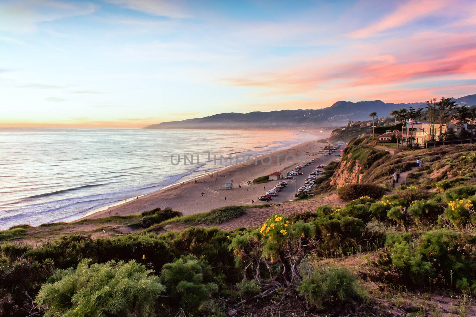 Sunset Over Santa Monica Bay by wolterk
