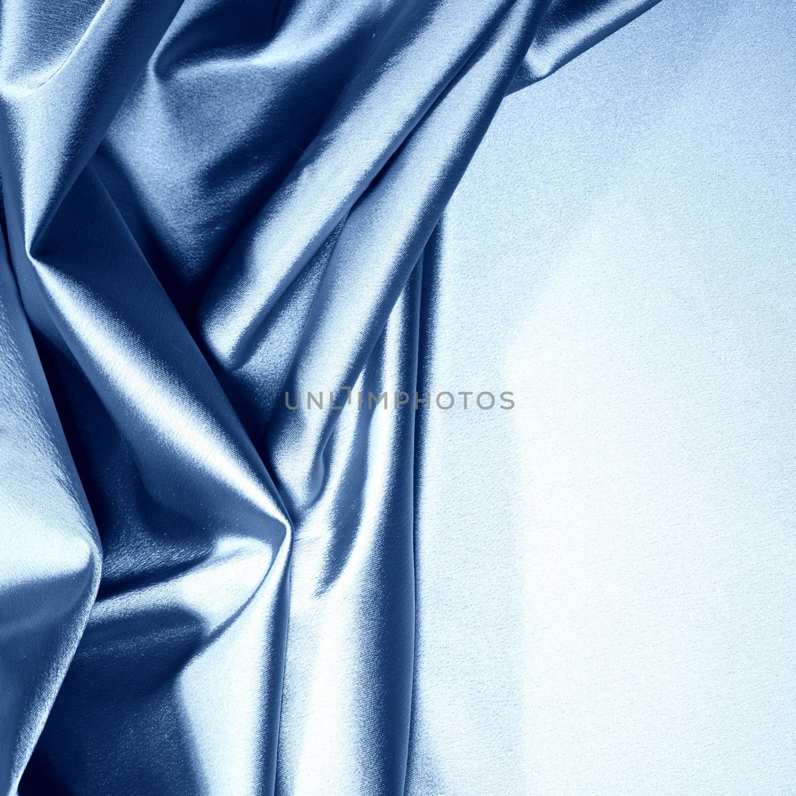 blue satin background closse up