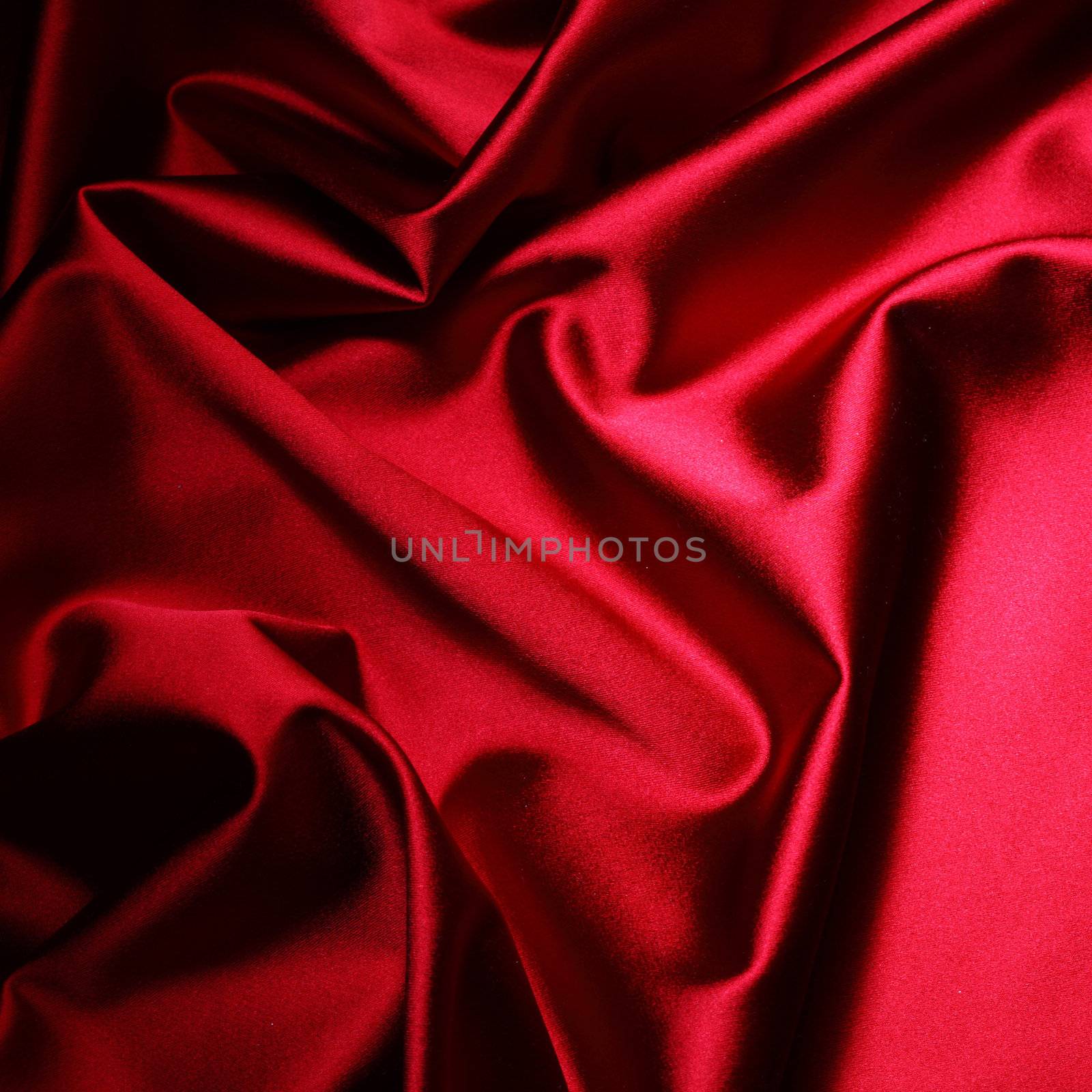 red satin background close up