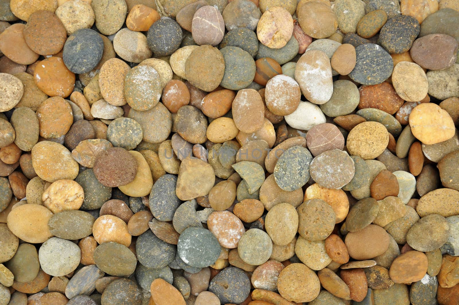 Natural brown stones for background.