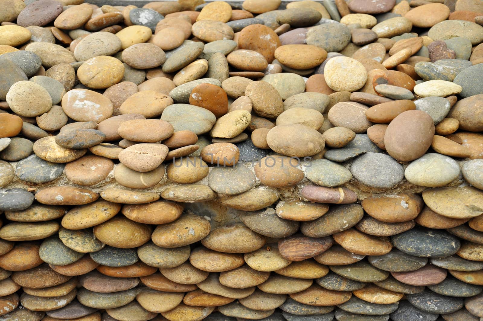 Natural brown stones for background.