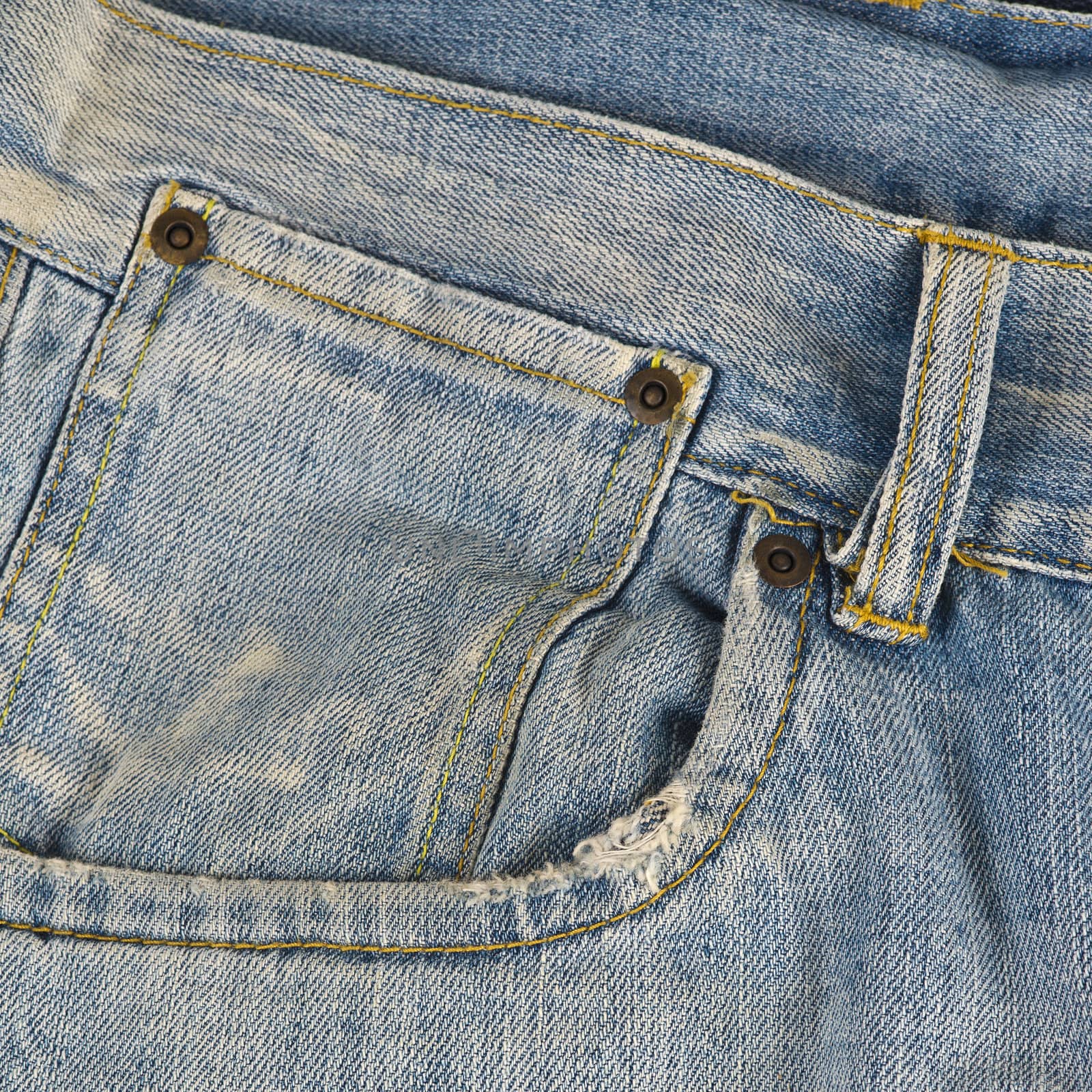 Detail of the jeans pocket by angelsimon