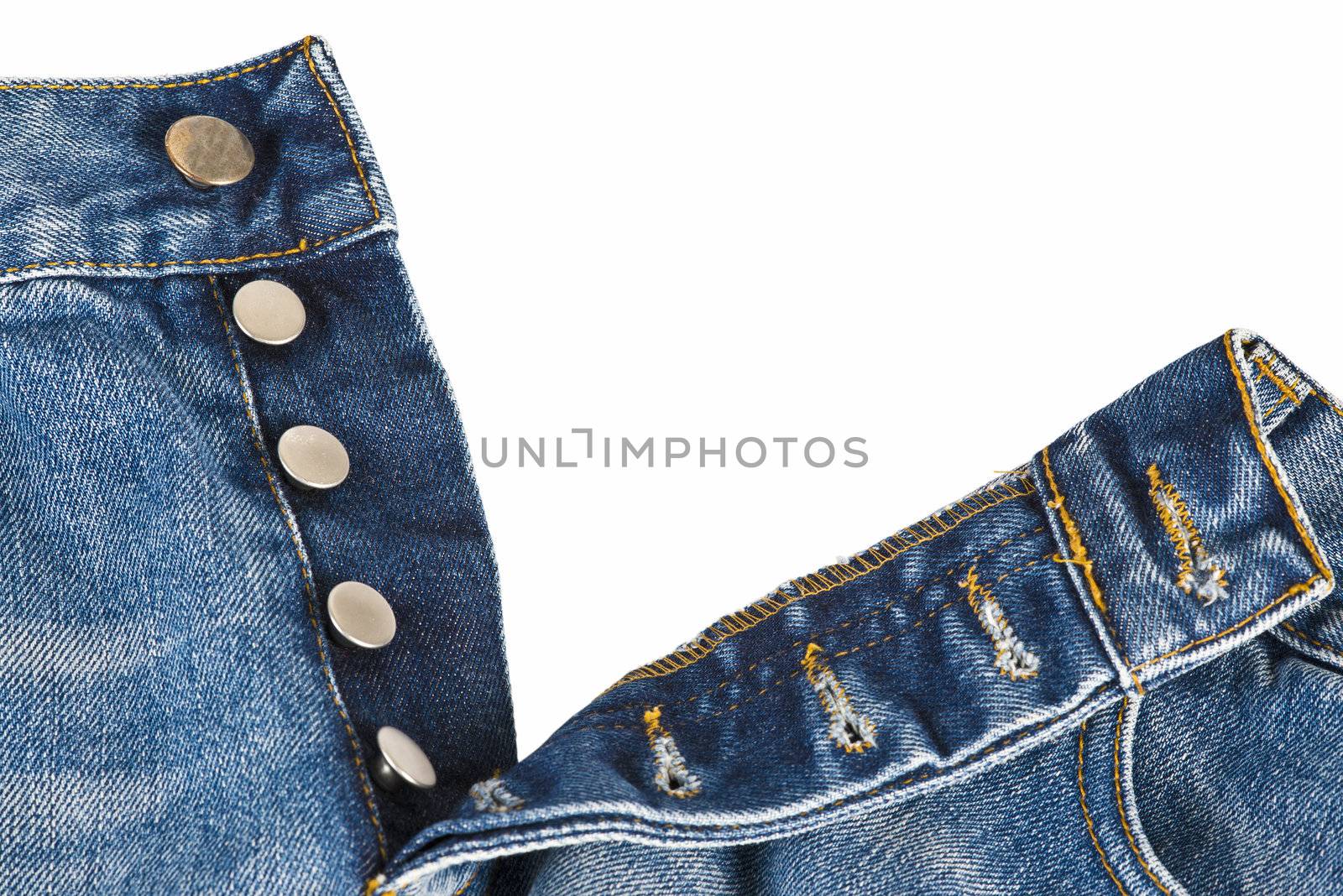 Fly of the jeans with button closure by angelsimon