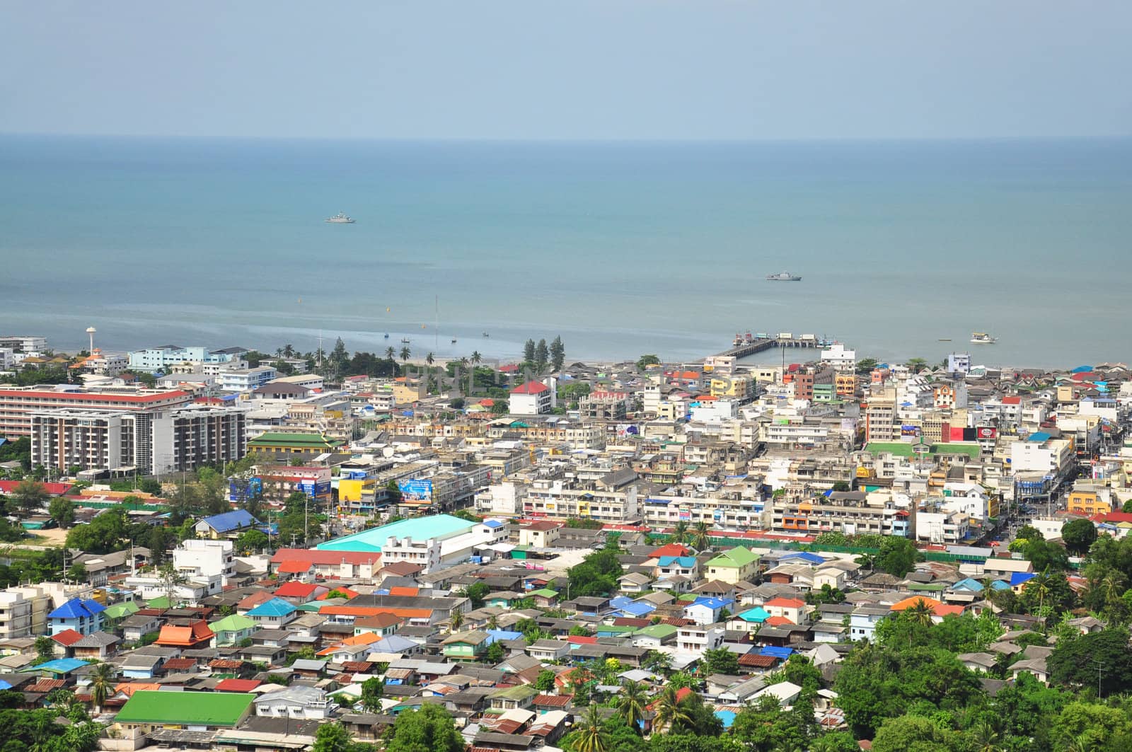 Landscape view of Huahin, Thailand.