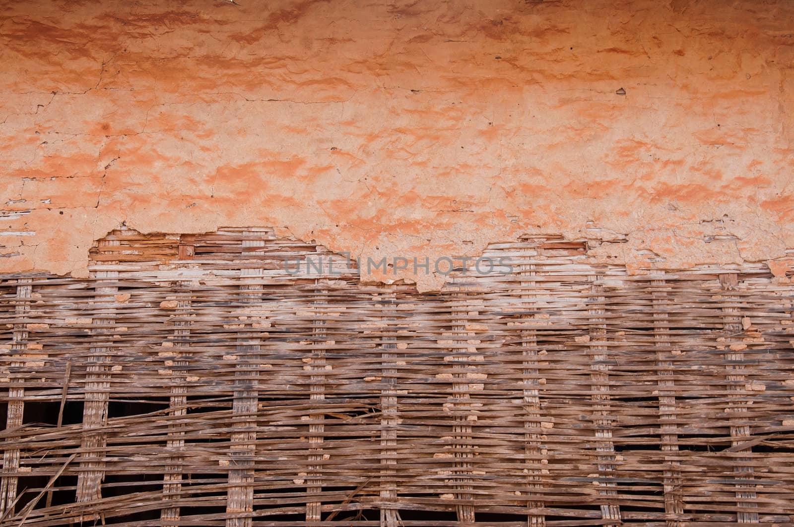 Old wood wall at Chiang Khan, Loei, Thailand.
