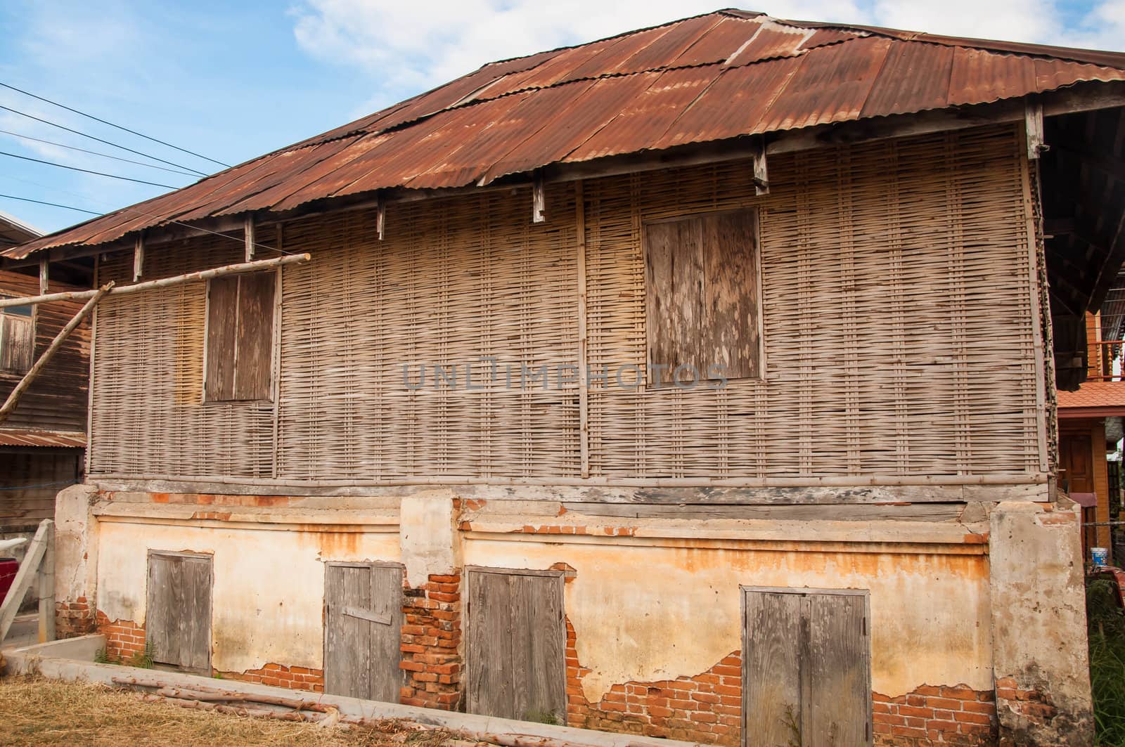 Ancient house at Chiang Khan, Loei, Thailand.