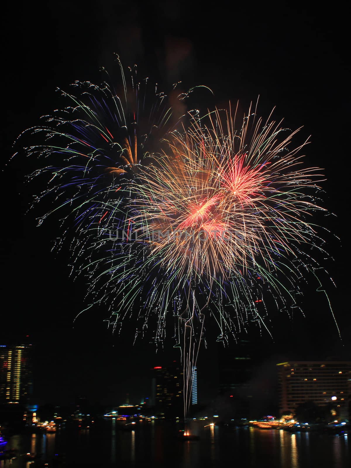 New year fireworks