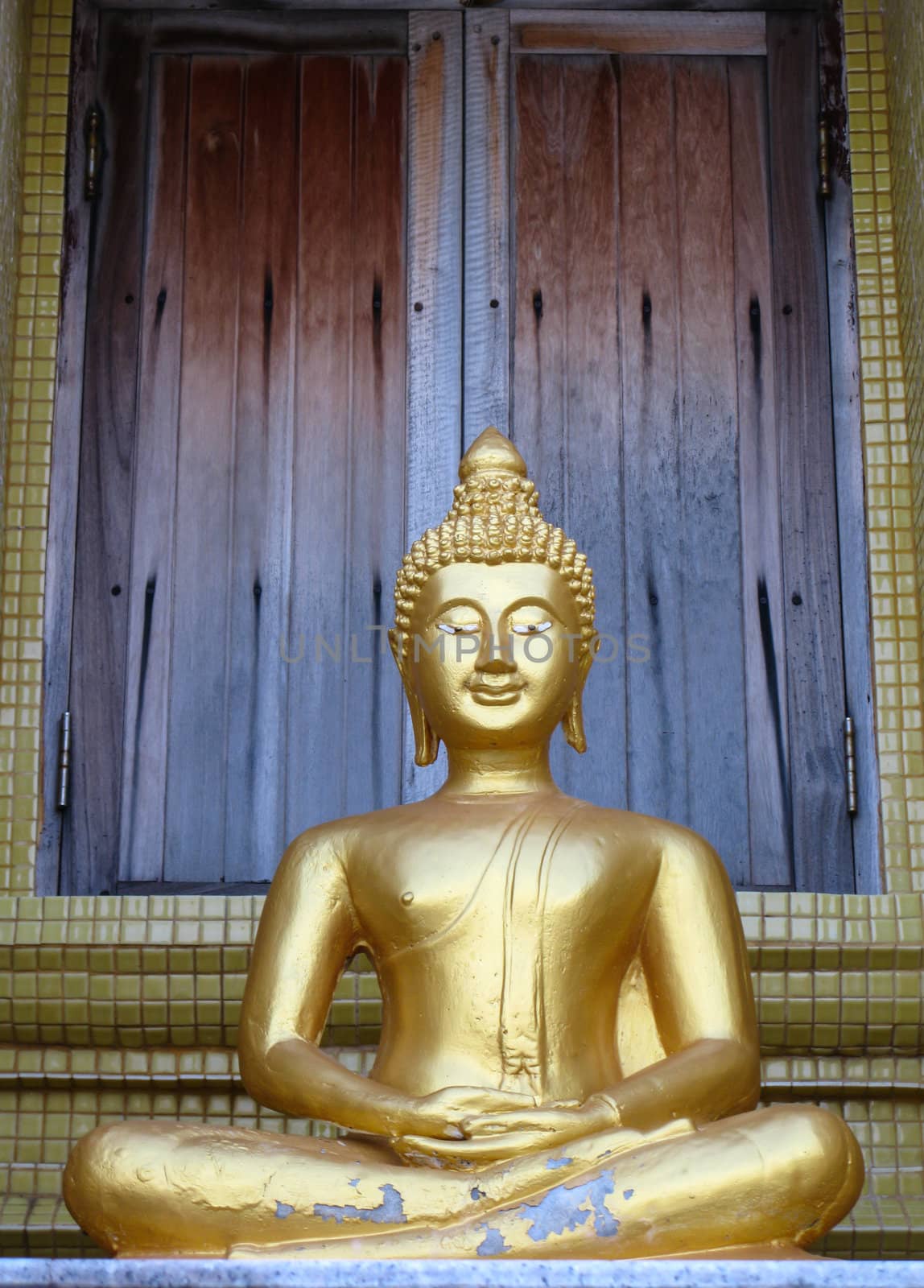 Statue of Buddha at Laem Sor Pagoda, Samui Island Thailand