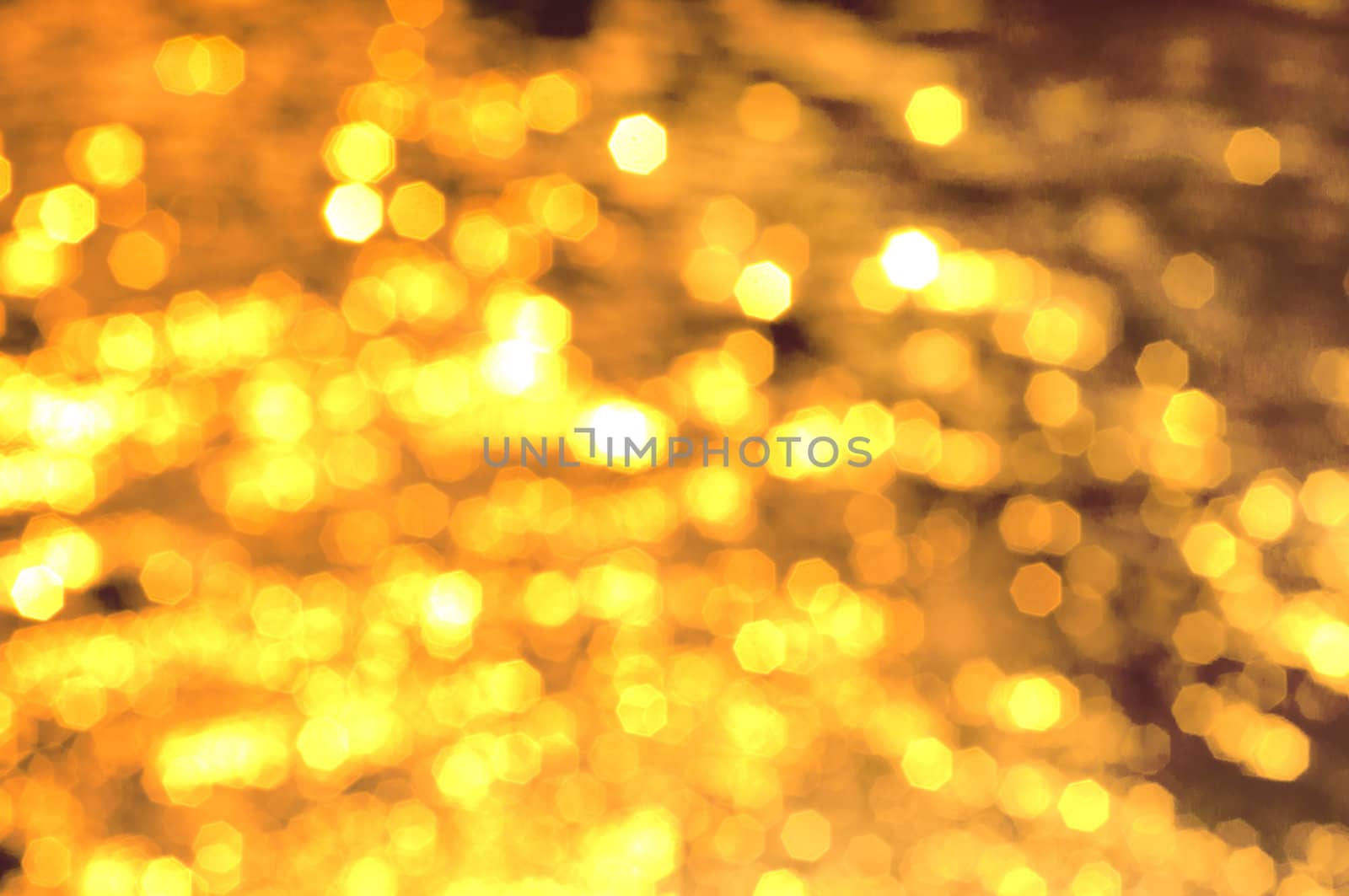 Christmas golden lights by TanawatPontchour