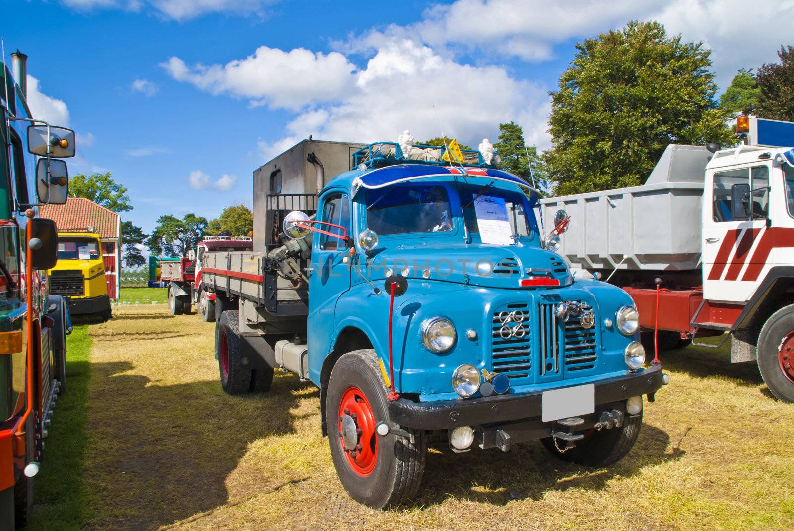 photo 1954 truck austin diesel (british) is shot on fredriksten fortress in halden at the annual amcar meeting