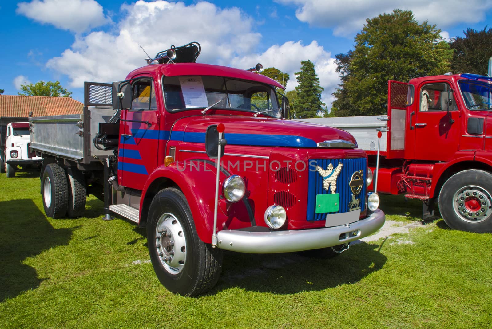 photo 1965 truck volvo n 86 (swedish) is shot on fredriksten fortress in halden at the annual amcar meeting