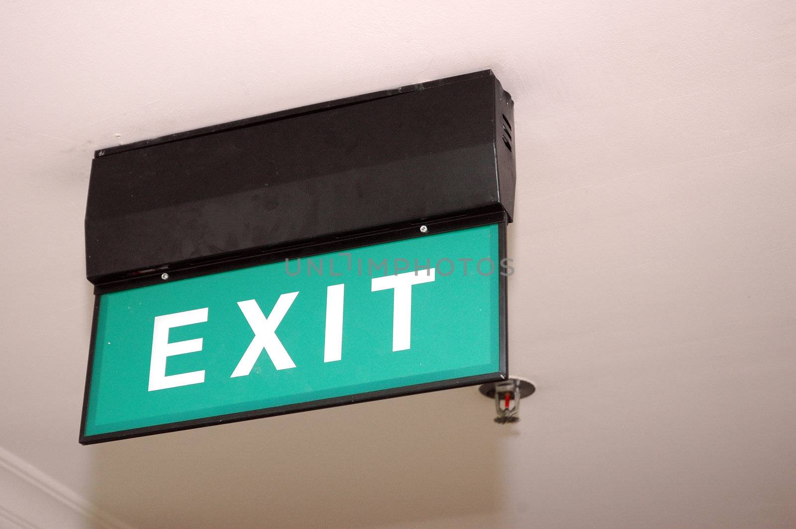 exit sign by antonihalim