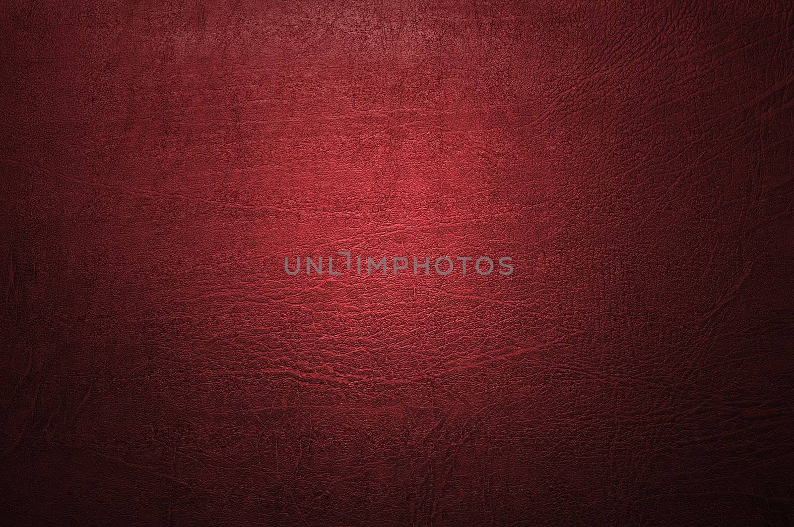 Red leather background or texture