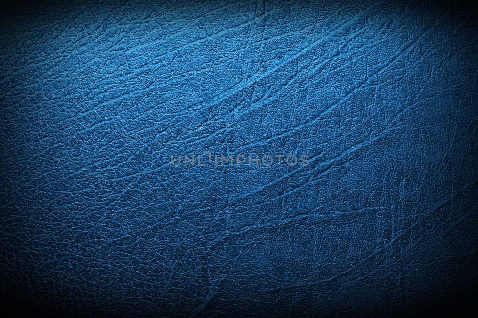 blue leather texture. Close up.