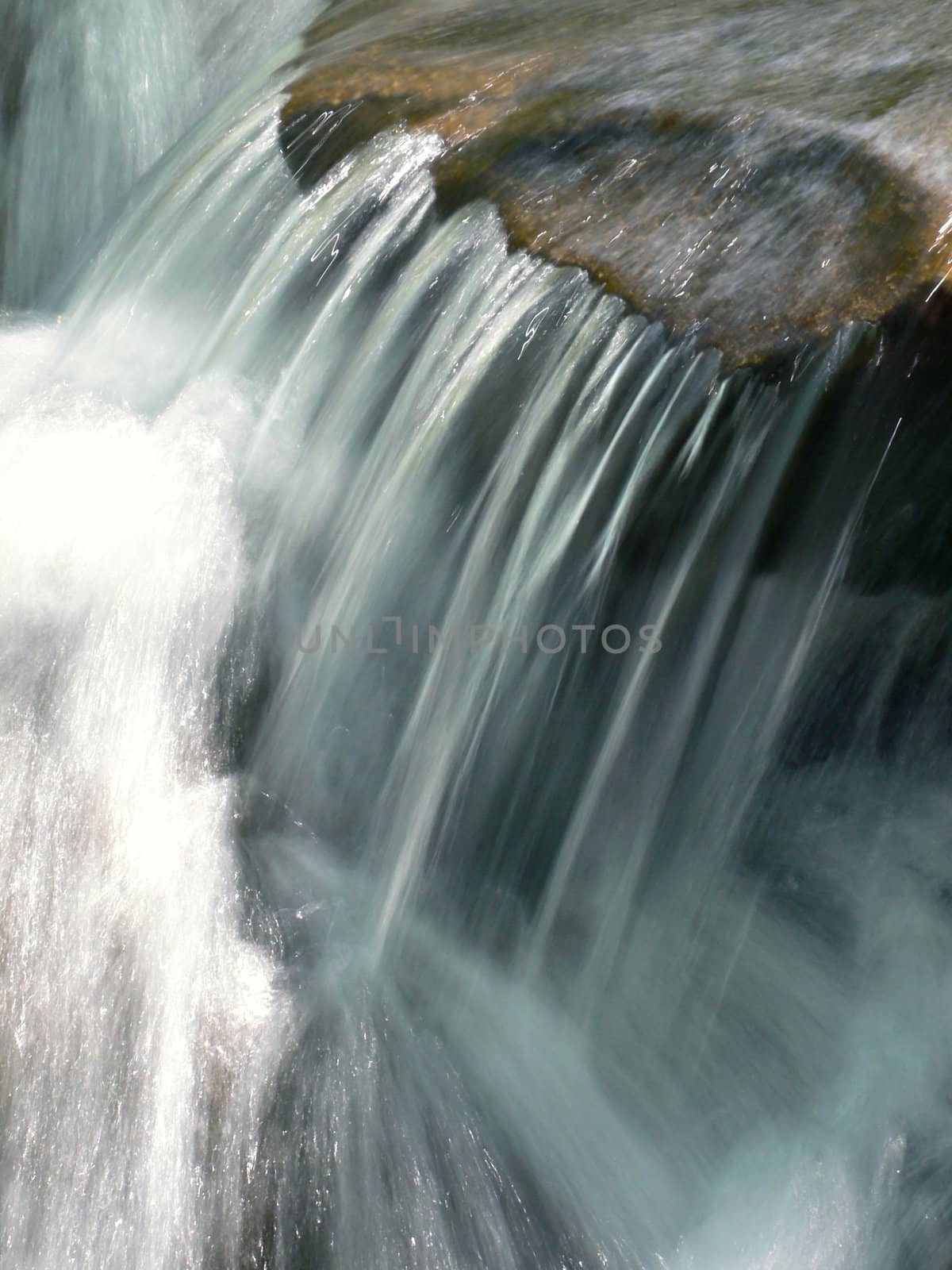 fresh and clear water stream from mountain river