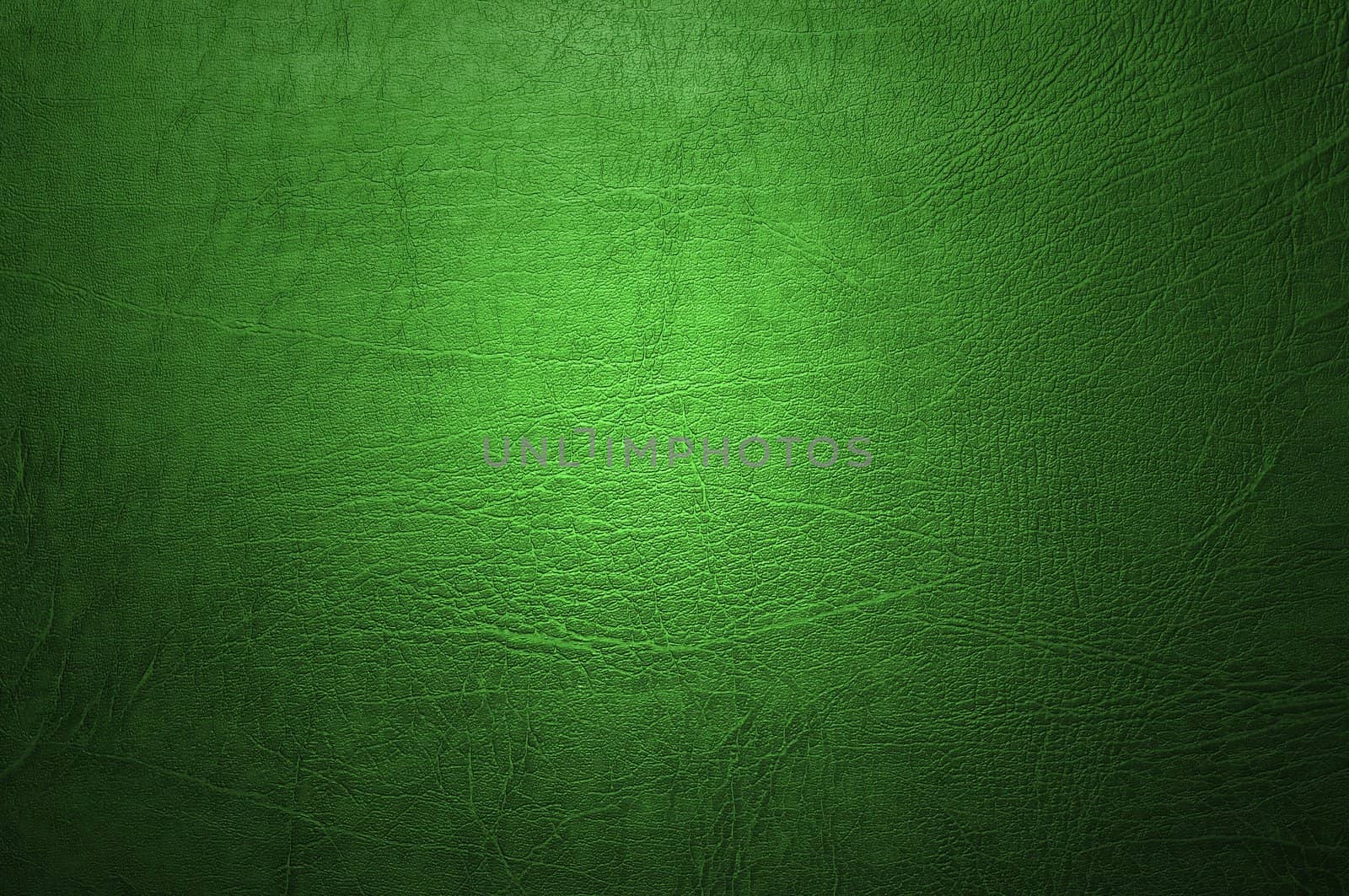 Natural qualitative green leather texture. Close up.
