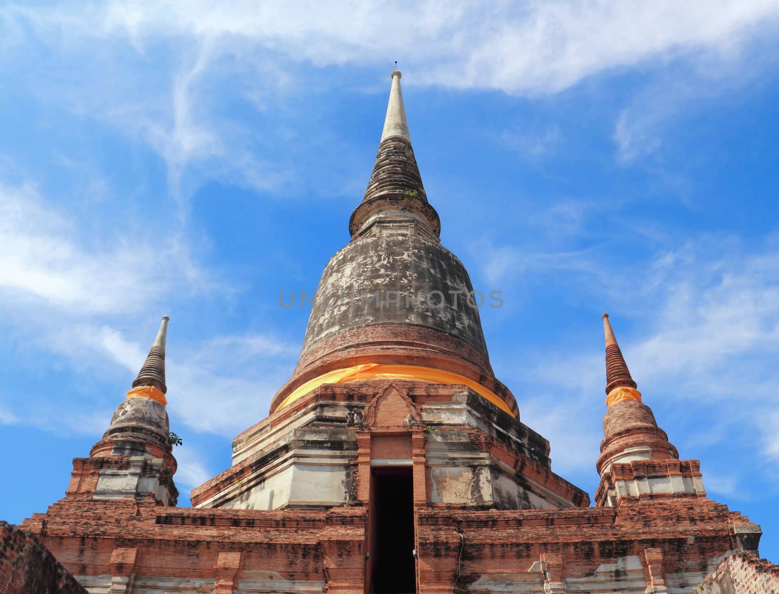 Ancient temple (Wat Yai Chai Mongkhol), Ayutthaya, Thailand
