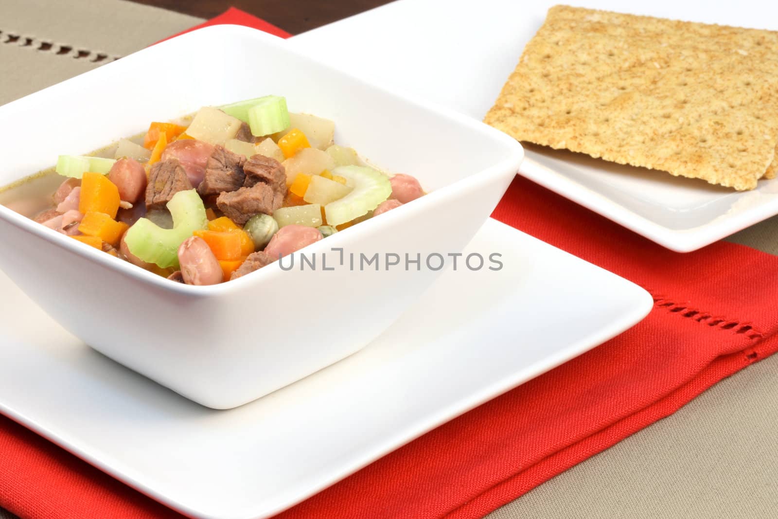 beef and vegetables soup  by tacar