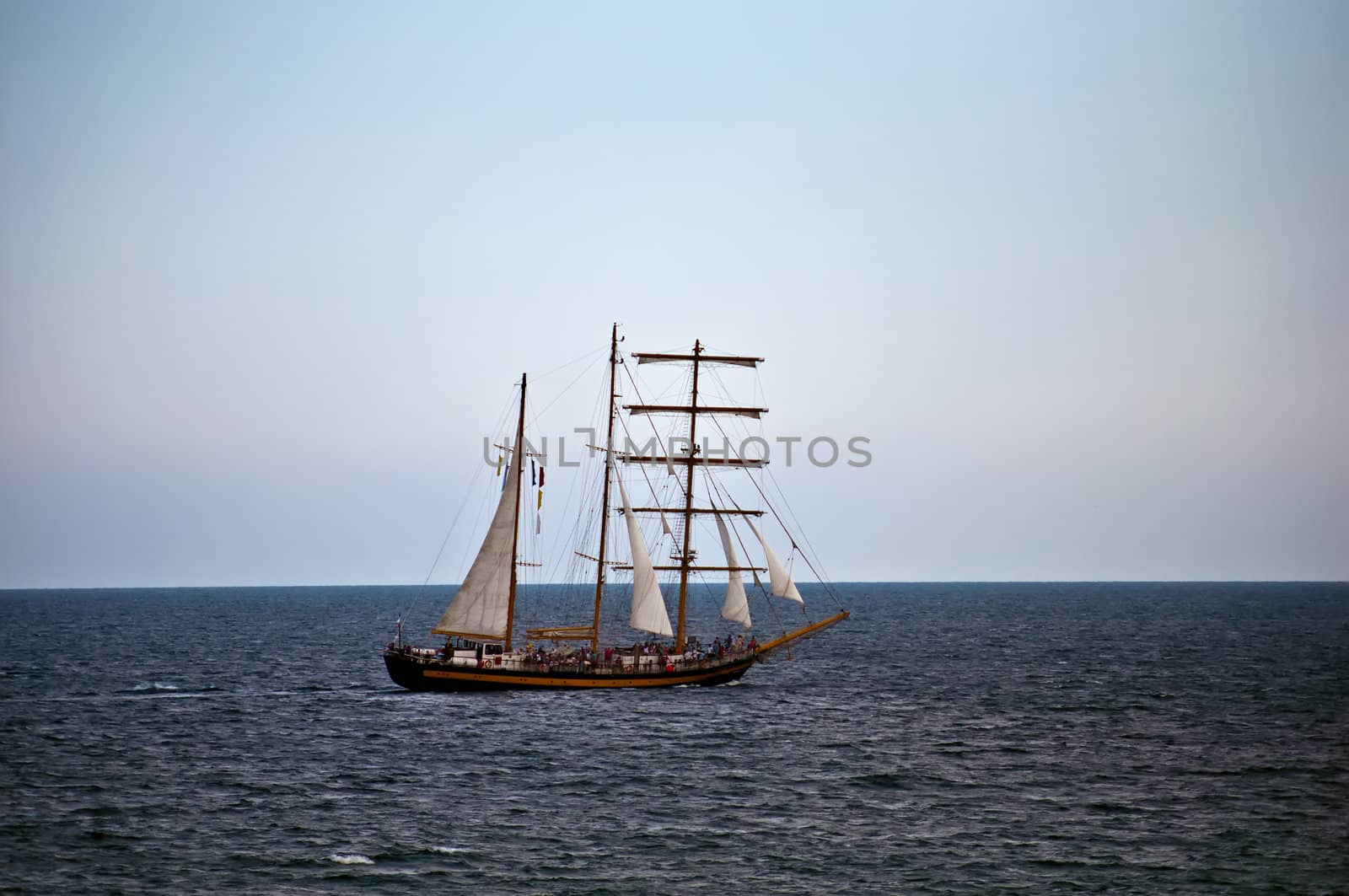 Ship in the sea . by LarisaP