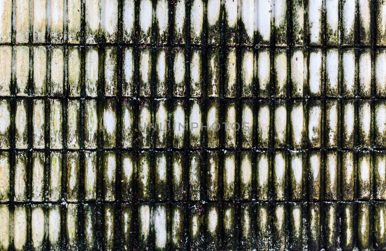 Dirty old corrugated concrete wall background