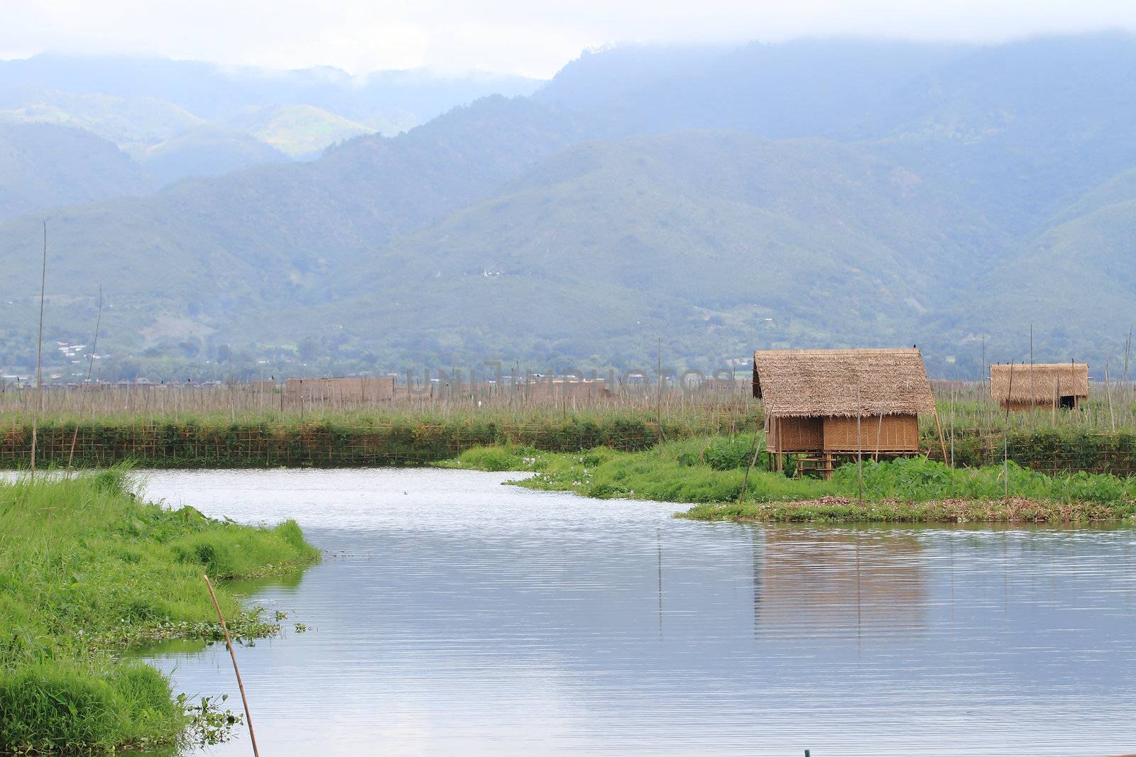 Inle Lake is a freshwater lake located in the Shan Hills in Myan by rufous