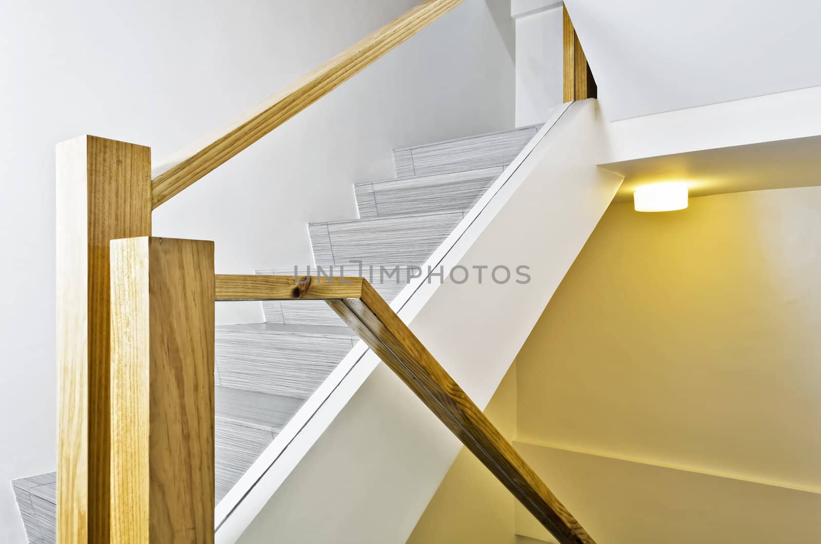 New stairs in a brand new apartment