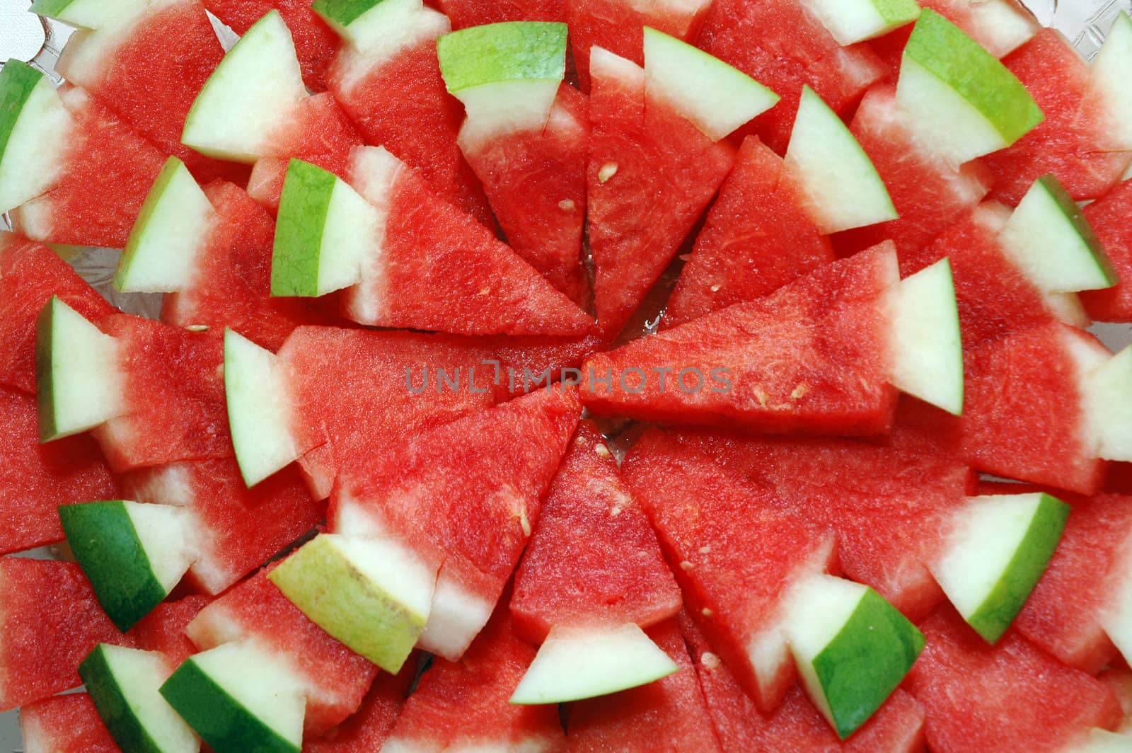 stack of slices of watermelon