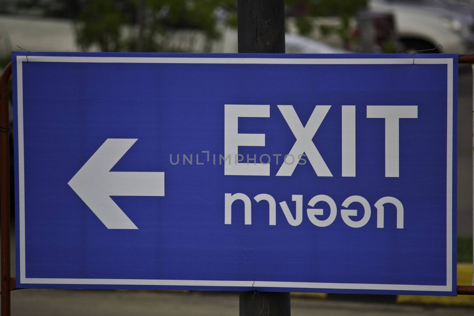 modern thai exit sign