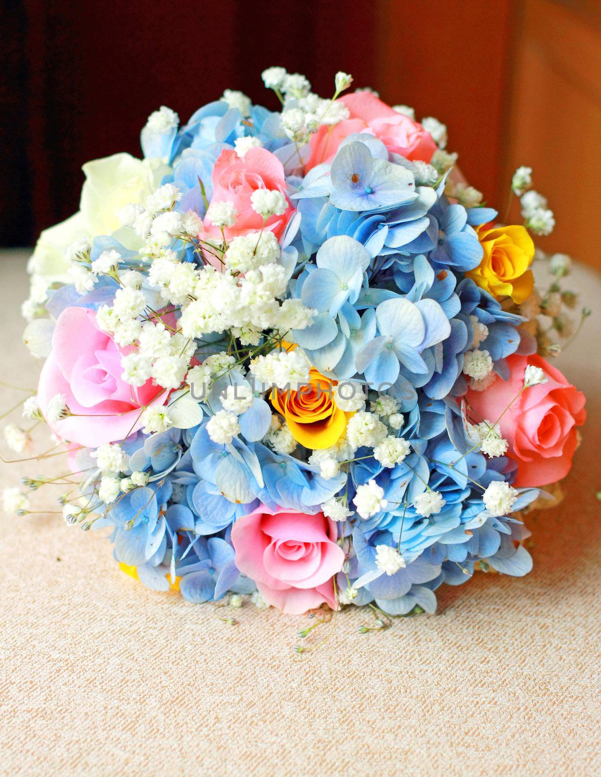 Beautiful bouquet for wedding ceremony