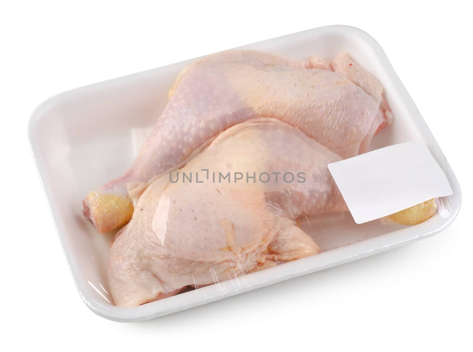 Chicken drumsticks isolated on a white background. Clipping path