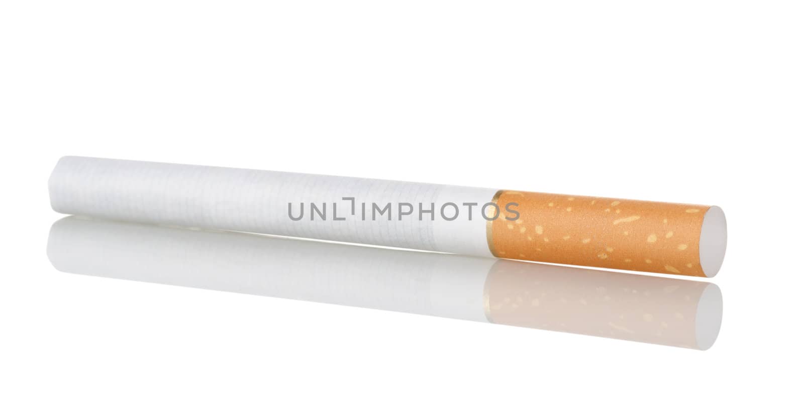 Cigarette isolated on white background. Clipping Path