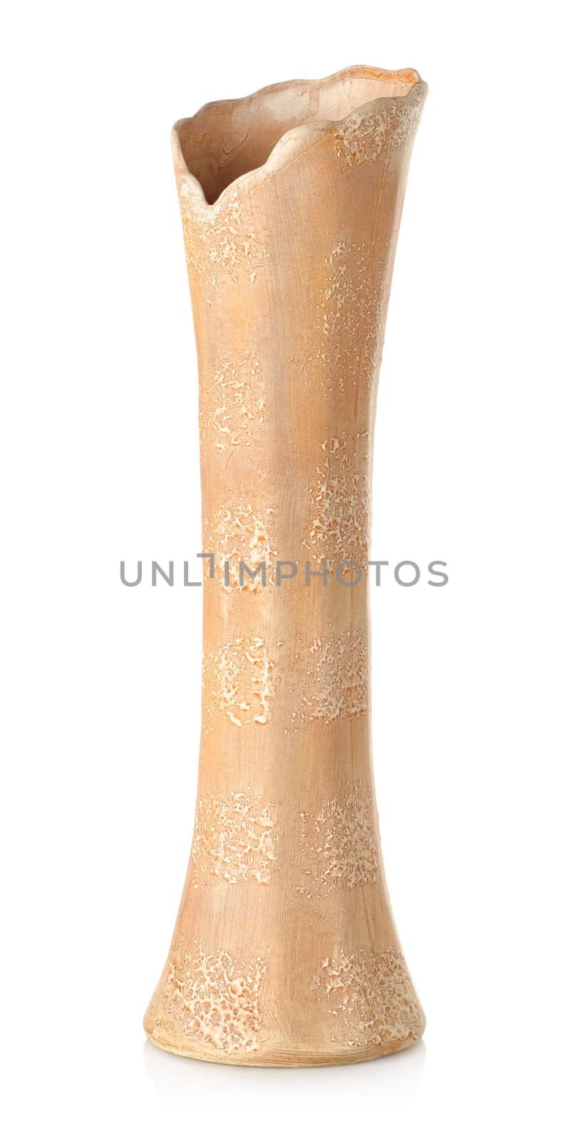 Ceramic vase isolated on a wite background