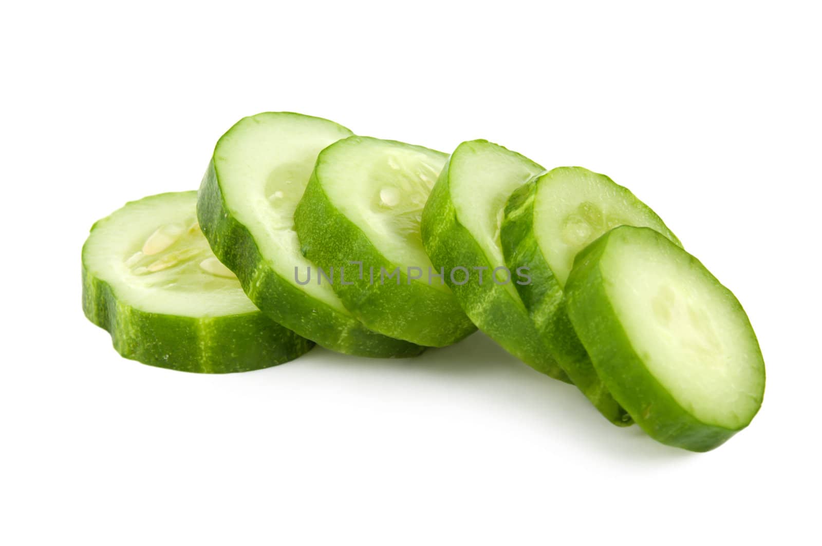 Green cucumber isolated by Givaga