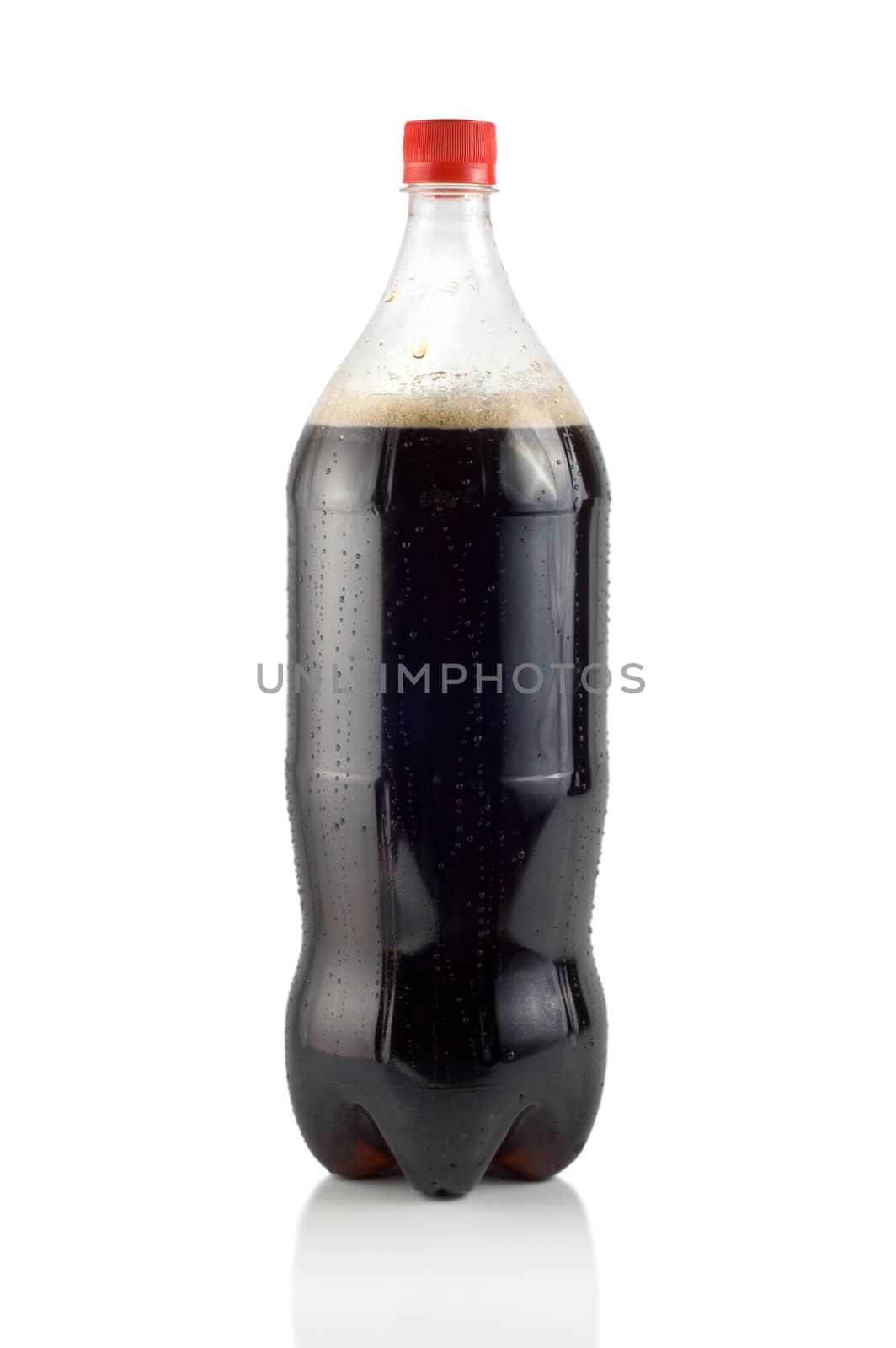Bottle of soda isolated on a white background ( Path )
