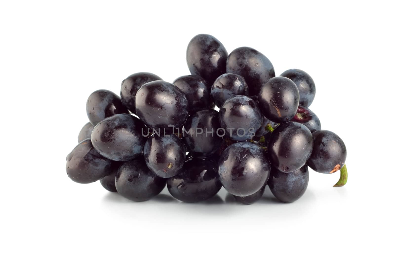 Blue grape isolated on white background