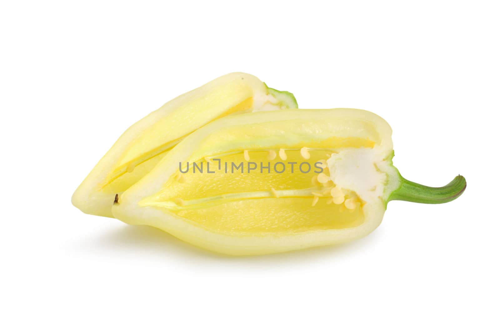 Yellow bell pepper isolated by Givaga