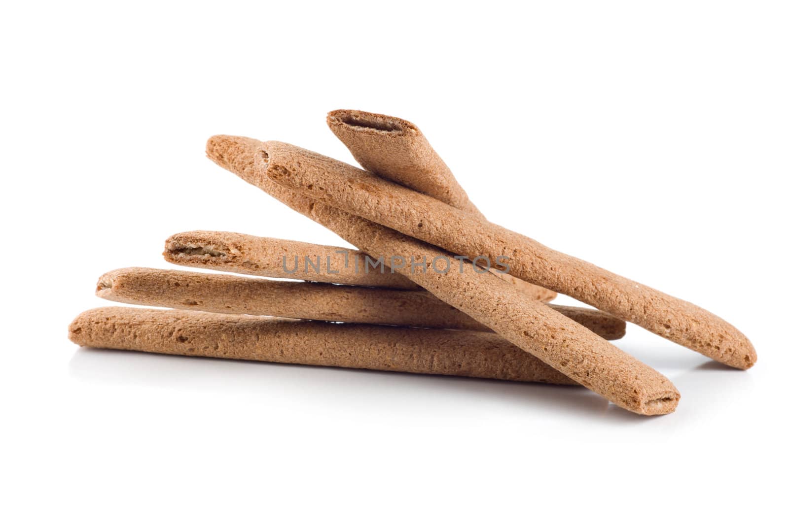 Biscuit stick isolated on a white background 