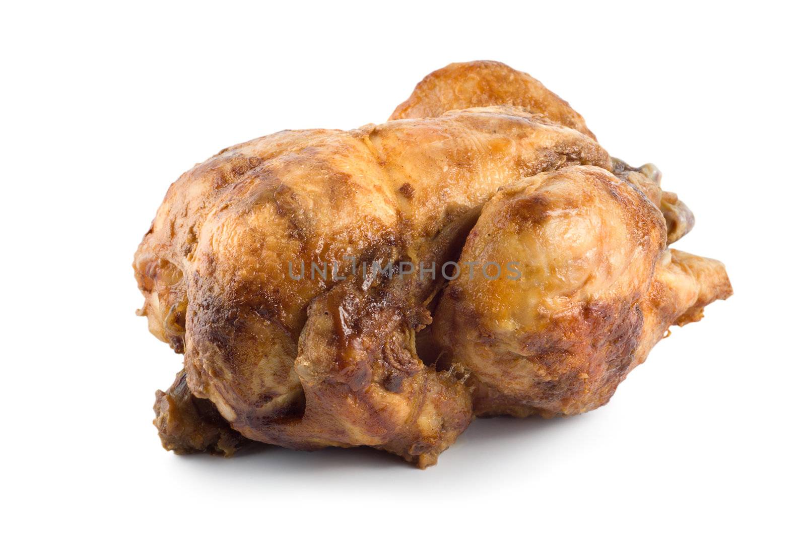 Fried chicken isolated on a white background