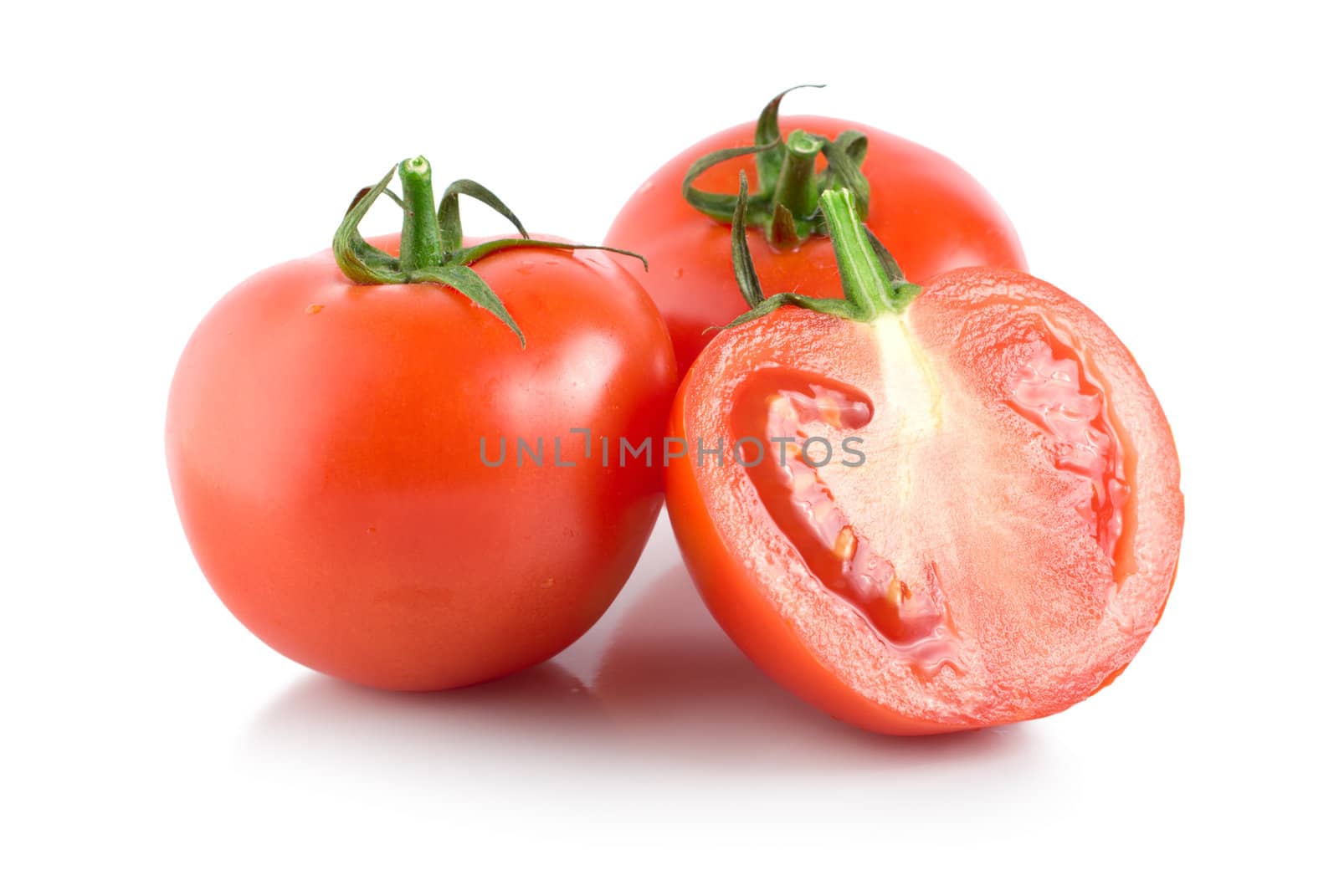 Three red tomatoes by Givaga