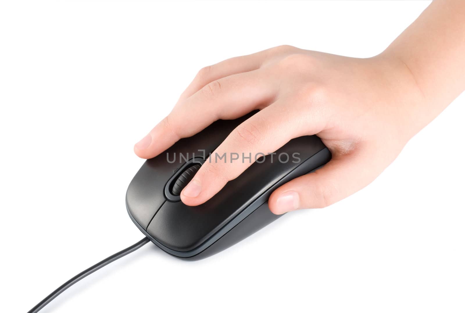 Computer mouse in hand by Givaga